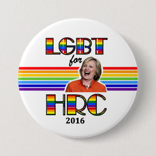 LGBT voor Hillary Ronde Button 7,6 Cm
