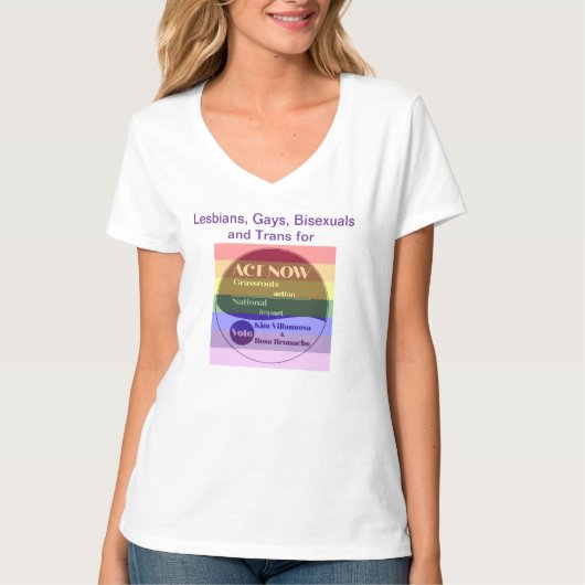 LGBT voor Kim-Roos T-shirt (Voorkant)