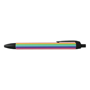 lgbt voor regenboogkleuren zwarte inkt pen