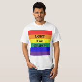 LGBT voor TRUMP T-shirt (Voorkant volledig)