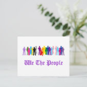 LGBT We The People conçoit Carte Postale (Debout devant)