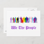 LGBT Wij als mensen ontwerpen Briefkaart (Voorkant / Achterkant)