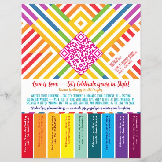 LGBTQ+ afscheurfolder Flyer (Voorkant)