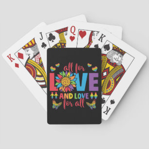 LGBTQ - Alles voor liefde en liefde voor iedereen Pokerkaarten