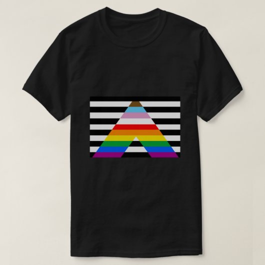 LGBTQ+ Ally Progress Pride Flag Tanktop (Design voorkant)
