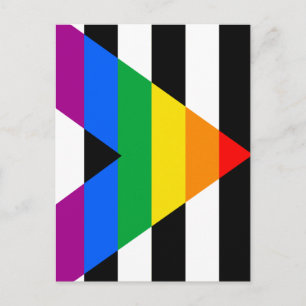 LGBTQ+ Ally-vlag Briefkaart