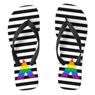 LGBTQ+ Ally vlag kleuren Teenslippers