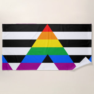 LGBTQ+ Ally-vlag Strandlaken