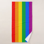 LGBTQ+ Arc-en-ciel (Serviette de bain)