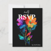 🌈 LGBTQ Avec menu et code QR Petals & Pride (Devant)