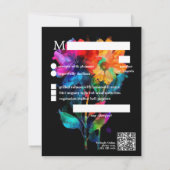 🌈 LGBTQ Avec menu et code QR Petals & Pride (Dos)