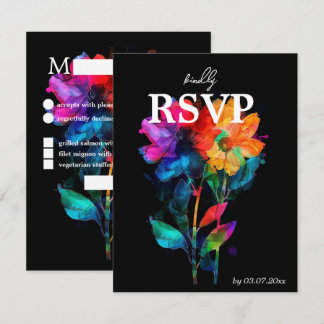 🌈 LGBTQ Avec menu et code QR Petals & Pride