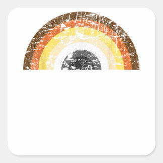 LGBTQ-Beer voor Gay Pride-maand - Circle Gay-Beer Vierkante Sticker