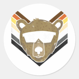 LGBTQ Beer voor Gay Pride Maand - Koele Zonnebril  Ronde Sticker