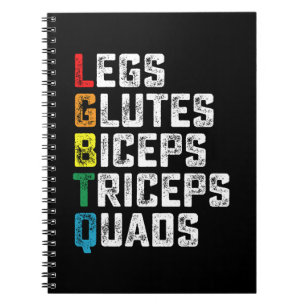 LGBTQ Benen Billen Biceps Triceps Quadriceps Grapp Notitieboek