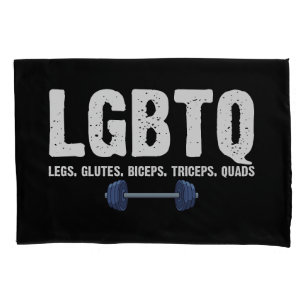 LGBTQ Benen Billen Biceps Triceps Quadriceps Gymli Kussensloop