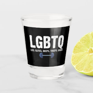 LGBTQ Benen Billen Biceps Triceps Quadriceps Gymli Shot Glas