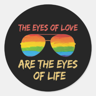 LGBTQ-bewegingsvlag Ronde Sticker