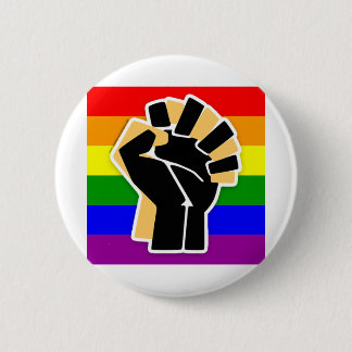 LGBTQ Black Ally Ronde Button 5,7 Cm