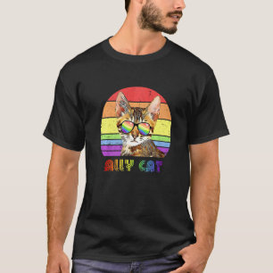 Lgbtq- bondgenoot kat regenboog Gay Pride vlag Lgb T-shirt