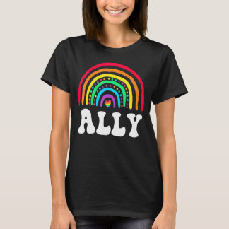 Lgbtq-bondgenoot Wees jezelf Lgbt Wees aardig Rege T-shirt