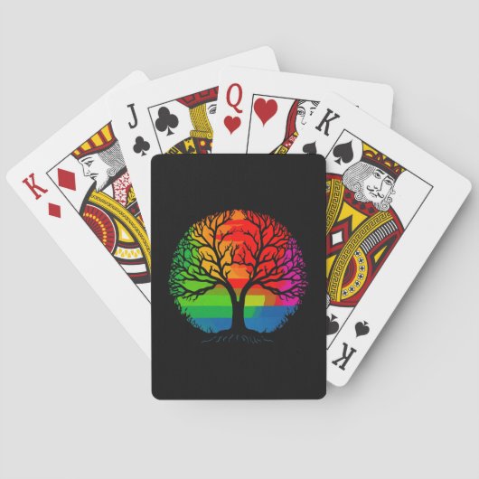 LGBTQ Boom Gelijkheid & Diversiteit Pokerkaarten (Achterkant)