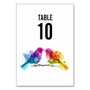 LGBTQ+ bruiloft Regenboog Lovebirds Kaart