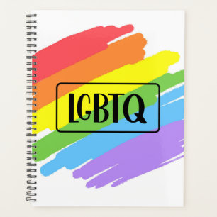 LGBTQ Brushstrokies arc-en-ciel