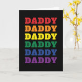 LGBTQ Dad Gay Pride Dad Vaderdag Kaart (Gele Bloem)