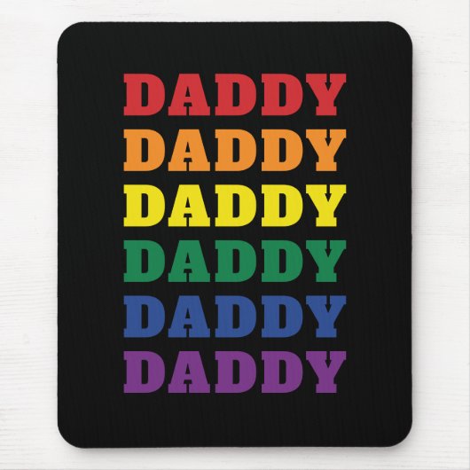 LGBTQ Dad Gay Pride Dad Vaderdag Muismat (Voorkant)