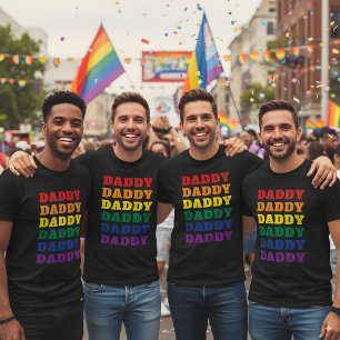 LGBTQ Dad Gay Pride Dad Vaderdag T-shirt