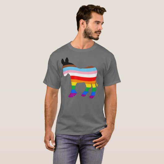 LGBTQ-democraat T-shirt (Voorkant volledig)