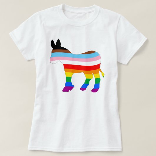 LGBTQ-democraat T-shirt (Design voorkant)