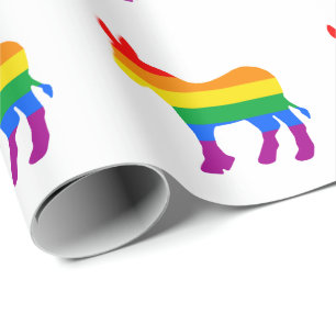 LGBTQ Democrat Pride Cadeaupapier
