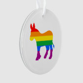 LGBTQ Democrat Pride Ornament (voorkant)