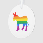 LGBTQ Democrat Pride Ornament (voorkant)