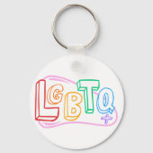 LGBTQ+ Doodle Sleutelhanger (Achterkant)