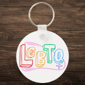 LGBTQ+ Doodle Sleutelhanger