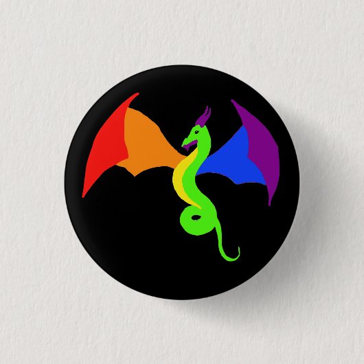 LGBTQ Dragon Button (Voorkant)