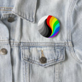LGBTQ en Ally ying yang Button (In situ)