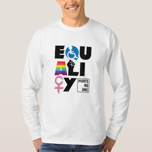 LGBTQ Equality Hures No One T-shirt (Voorkant)