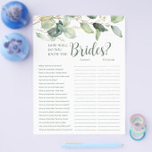 LGBTQ Eucalyptus Vrijgezellenfeest Games Flyer (Enkel)