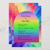 lgbtq faire-part de mariage des droits de la perso (Devant / Derrière)