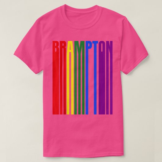 LGBTQ Flag Corols Brampton Canada - Canadian Pride T-shirt (Design voorkant)