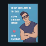 LGBTQ GAY BOYFRIEND BIRTHDAY MAGNET CARD<br><div class="desc">Super aimant d'anniversaire personnalisable pour un petit ami adorable</div>