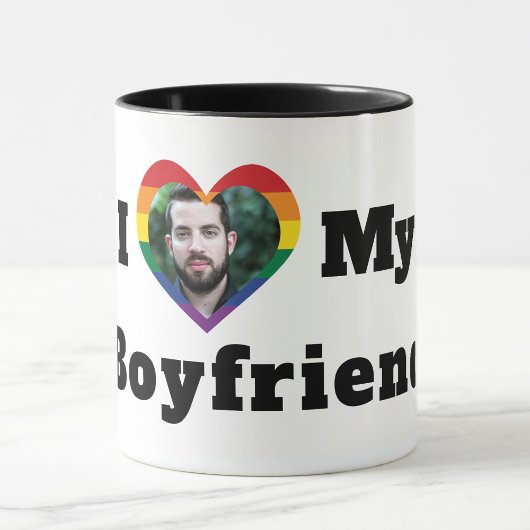 LGBTQ Gay Pride Aangepaste Foto van mijn vriend Mok
