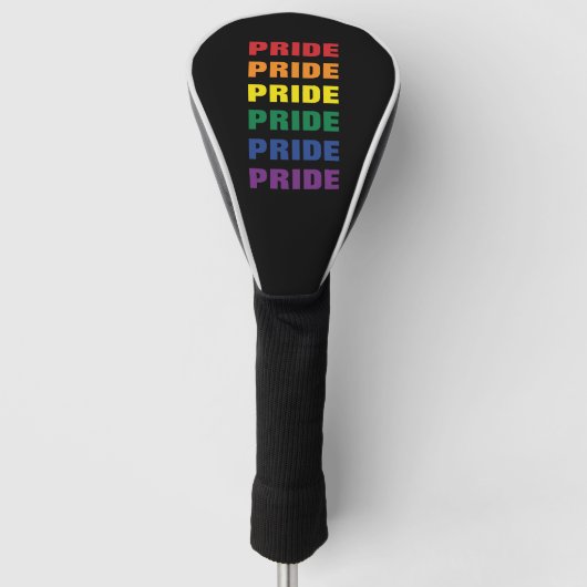 LGBTQ Gay Pride  Herhaalde tekst Golfheadcover (Voorkant)