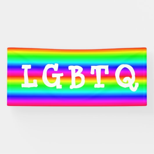 LGBTQ Gay Pride Rainbow Parade Banner (Horizontaal)