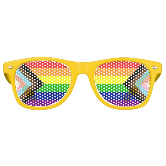 LGBTQ+ Gay Progress Pride Lunettes de soleil class (Devant)