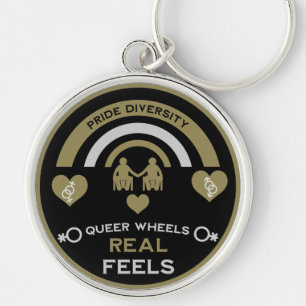 LGBTQ Gay Rolstoel Disability Pride Sleutelhanger